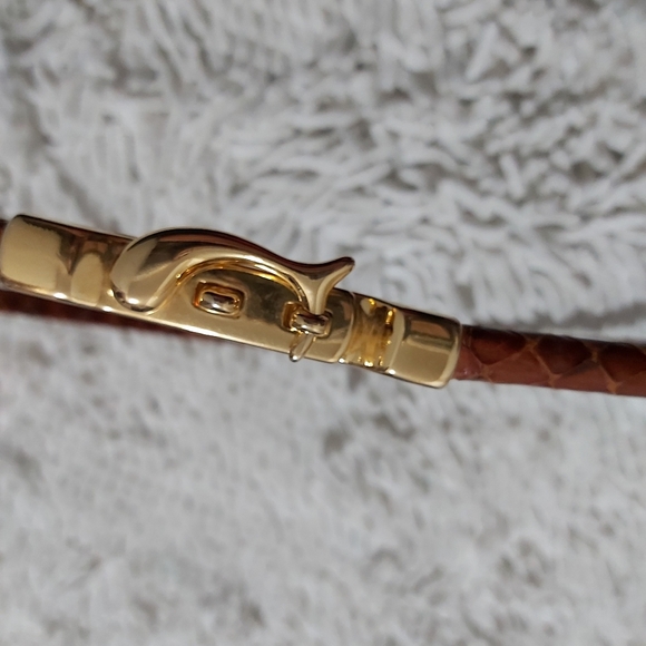 Unbranded brown swing clasp waist belt - Picture 3 of 5
